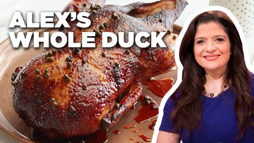 Alex Guarnaschelli’s Whole Duck with Green Peppercorn Glaze | Alex’s Day Off | Food Network