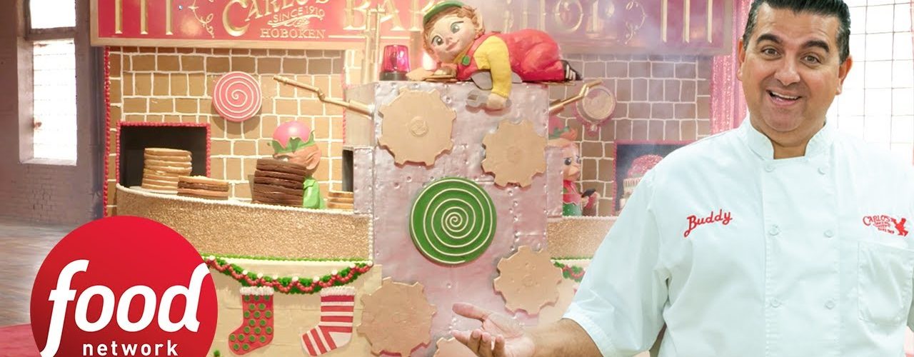Buddy Valastro Makes a Giant Santa’s Workshop Christmas Cake | Buddy Vs. Christmas | Food Network