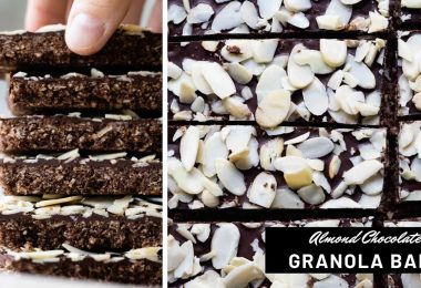 Chocolate Almond Granola Bars